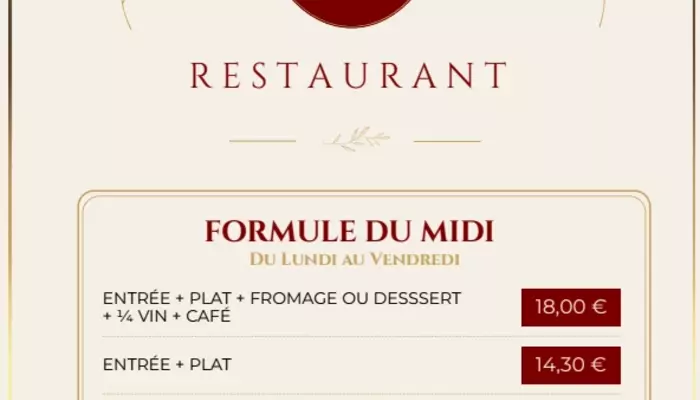 Tarifs FORMULES